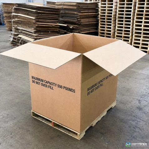 Gaylord Boxes For Sale: Used 46x38x43 Double Wall Full Bottom Top Double Flap Rectangular Box Illinois In Illinois - image 2 Gaylord Boxes For Sale: Used 46x38x43 Double Wall Full Bottom Top Double Flap Rectangular Box Illinois In Illinois - image 2