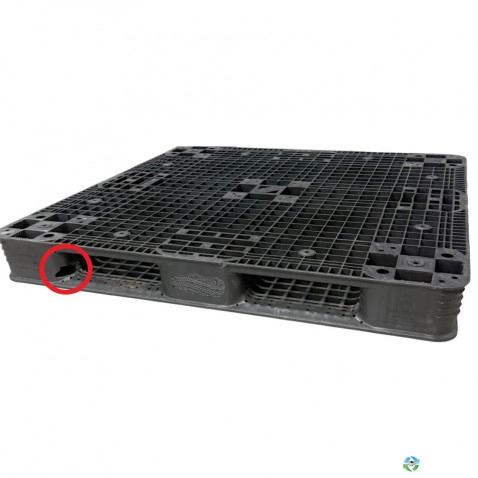 Plastic Pallets For Sale: Used 43.3x4.3x5.9 R11H Grade B Black Plastic Pallets Alabama In Alabama - image 1 Plastic Pallets For Sale: Used 43.3x4.3x5.9 R11H Grade B Black Plastic Pallets Alabama In Alabama - image 1