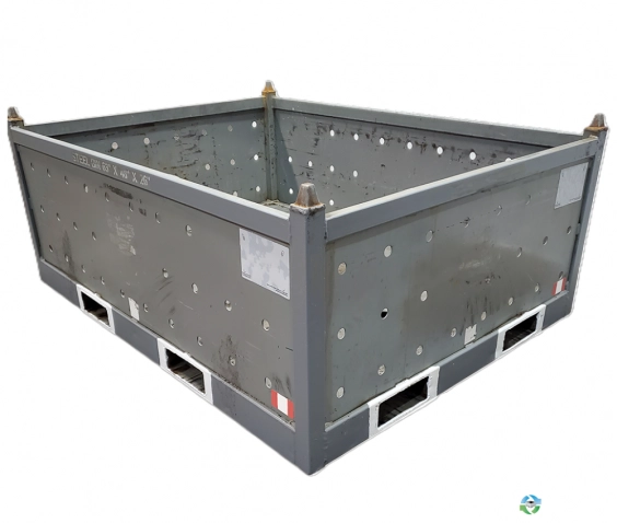 Metal Bins For Sale: Used 63x48x26 Steel Tubs No Drop Doors Ohio In Ohio - image 1 Metal Bins For Sale: Used 63x48x26 Steel Tubs No Drop Doors Ohio In Ohio - image 1