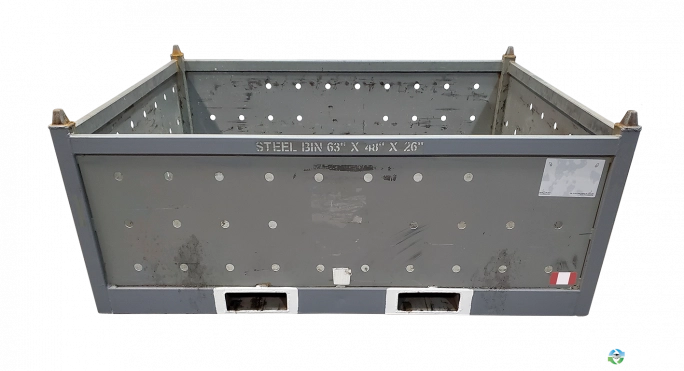 Metal Bins For Sale: Used 63x48x26 Steel Tubs No Drop Doors Ohio In Ohio - image 2 Metal Bins For Sale: Used 63x48x26 Steel Tubs No Drop Doors Ohio In Ohio - image 2