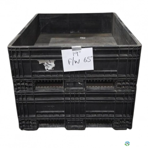 Pallet Containers For Sale: Used 65x48x19 Fixed Wall Plastic Containers Indiana In Indiana - image 1 Pallet Containers For Sale: Used 65x48x19 Fixed Wall Plastic Containers Indiana In Indiana - image 1