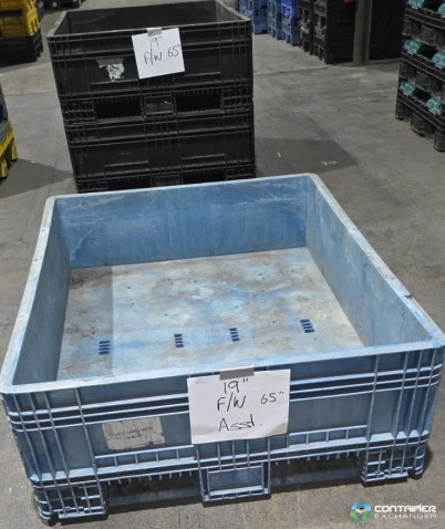 Pallet Containers For Sale: Used 65x48x19 Fixed Wall Plastic Containers Indiana In Indiana - image 2 Pallet Containers For Sale: Used 65x48x19 Fixed Wall Plastic Containers Indiana In Indiana - image 2