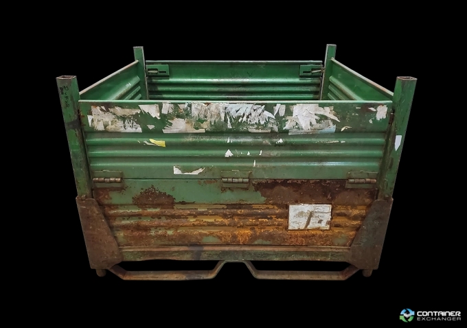 Metal Bins For Sale: Used 48 x 44.5 x 33 Collapsible Metal Bins Ohio In Ohio - image 2 Metal Bins For Sale: Used 48 x 44.5 x 33 Collapsible Metal Bins Ohio In Ohio - image 2