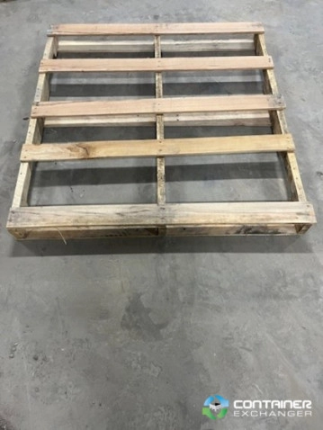 Wood Pallets For Sale: Used 48x45x4.5 Wood Pallets Heat Treated with 4 Way Entry Ontario In Ontario - image 4 Wood Pallets For Sale: Used 48x45x4.5 Wood Pallets Heat Treated with 4 Way Entry Ontario In Ontario - image 4