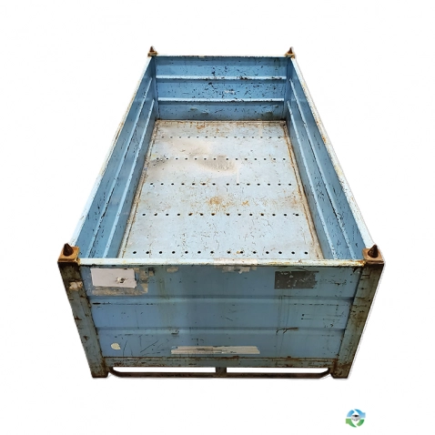 Metal Bins For Sale: Used 96x48x34 Steel Tubs No Drop Doors Ohio In Ohio - image 1 Metal Bins For Sale: Used 96x48x34 Steel Tubs No Drop Doors Ohio In Ohio - image 1