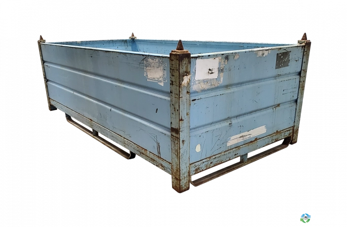 Metal Bins For Sale: Used 96x48x34 Steel Tubs No Drop Doors Ohio In Ohio - image 2 Metal Bins For Sale: Used 96x48x34 Steel Tubs No Drop Doors Ohio In Ohio - image 2