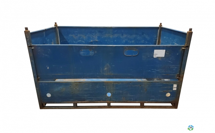 Metal Bins For Sale: Used 86x48x49 Steel Tubs with One Drop Door Ohio In Ohio - image 2 Metal Bins For Sale: Used 86x48x49 Steel Tubs with One Drop Door Ohio In Ohio - image 2