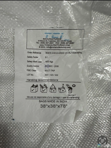 Bulk Bags - FIBC For Sale: FIBC / big bags / Super Sack / Quebec Canada In Quebec - image 1 Bulk Bags - FIBC For Sale: FIBC / big bags / Super Sack / Quebec Canada In Quebec - image 1