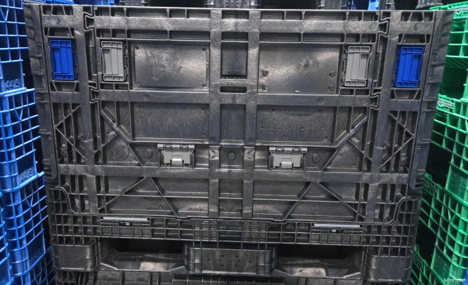 Pallet Containers For Sale: Brand New Orbis 4548-34 All Black Swirl Units (2) Drop Doors Ohio In Ohio - image 2 Pallet Containers For Sale: Brand New Orbis 4548-34 All Black Swirl Units (2) Drop Doors Ohio In Ohio - image 2