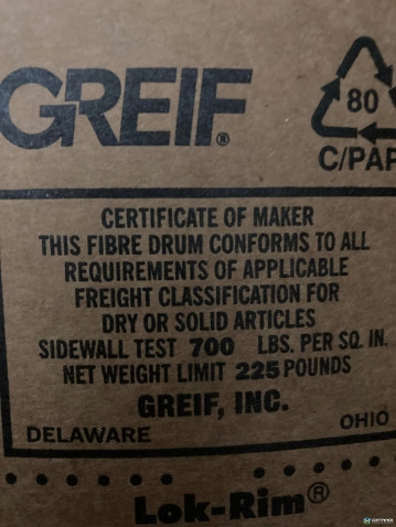 Drums For Sale: Rinsed 44 Gallon Fiber Drum Tennessee In Tennessee - image 4 Drums For Sale: Rinsed 44 Gallon Fiber Drum Tennessee In Tennessee - image 4