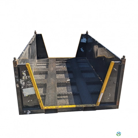 Metal Bins For Sale: 96x62x36 Steel Tub Walk Through Opening on 62" Sides In Mississippi - image 1 Metal Bins For Sale: 96x62x36 Steel Tub Walk Through Opening on 62" Sides In Mississippi - image 1