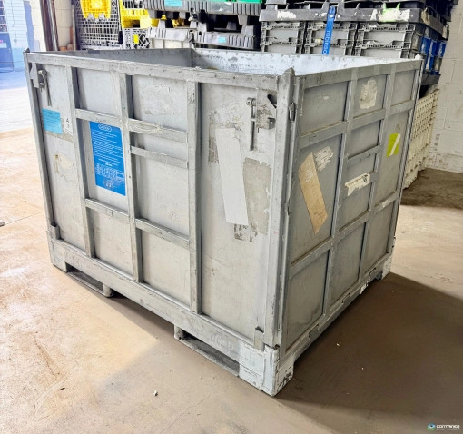 Metal Bins For Sale: Heavy-Duty Collapsible Steel Containers - 58x45x44H" In Ontario - image 1 Metal Bins For Sale: Heavy-Duty Collapsible Steel Containers - 58x45x44H" In Ontario - image 1