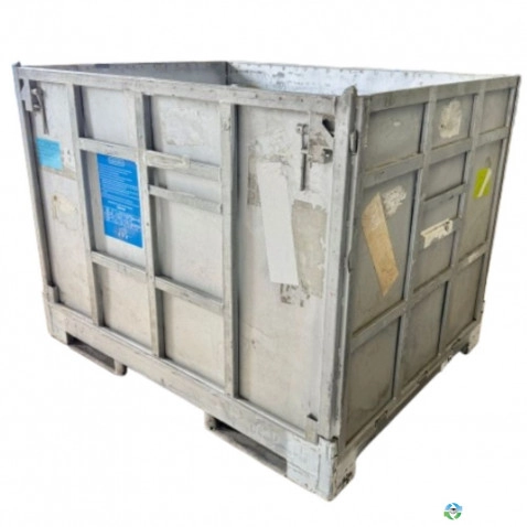 Metal Bins For Sale: Used 58x45x44 Collapsible Metal Bins Ontario In Ontario - image 1 Metal Bins For Sale: Used 58x45x44 Collapsible Metal Bins Ontario In Ontario - image 1