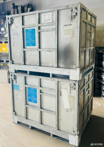 Metal Bins For Sale: Heavy-Duty Collapsible Steel Containers - 58x45x44H" In Ontario - image 2 Metal Bins For Sale: Heavy-Duty Collapsible Steel Containers - 58x45x44H" In Ontario - image 2