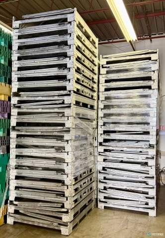 Metal Bins For Sale: Heavy-Duty Collapsible Steel Containers - 58x45x44H" In Ontario - image 3 Metal Bins For Sale: Heavy-Duty Collapsible Steel Containers - 58x45x44H" In Ontario - image 3