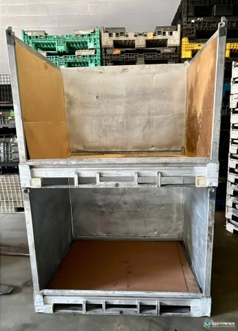 Metal Bins For Sale: Used 58x45x44 Collapsible Metal Bins Ontario In Ontario - image 3 Metal Bins For Sale: Used 58x45x44 Collapsible Metal Bins Ontario In Ontario - image 3