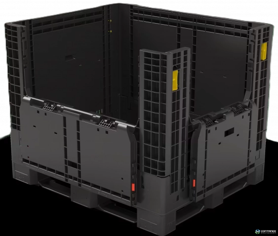 Pallet Containers For Sale: New Black 40x48x39 Monoflo (2) Drop Doors In Ohio - image 3 Pallet Containers For Sale: New Black 40x48x39 Monoflo (2) Drop Doors In Ohio - image 3