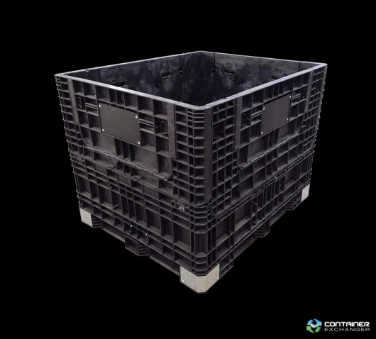 Pallet Containers For Sale: Used Buckhorn 57x47x44 Collapsible Bulk Containers 4 Drop Doors Mississippi In Mississippi - image 2 Pallet Containers For Sale: Used Buckhorn 57x47x44 Collapsible Bulk Containers 4 Drop Doors Mississippi In Mississippi - image 2