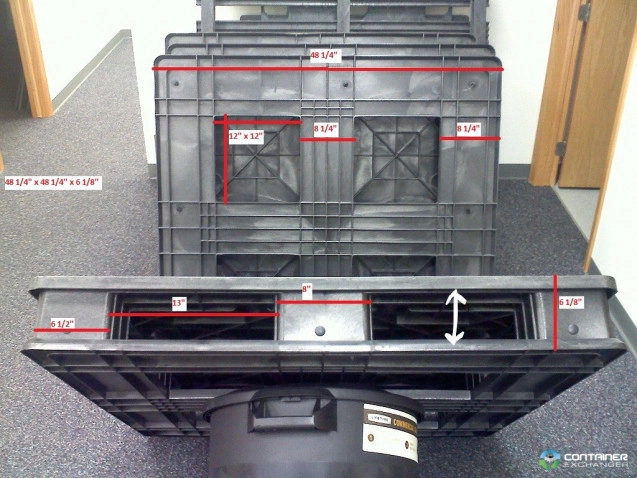 Plastic Pallets For Sale: New 48 x 48 Plastic Pallets with 4-Way Entry Ohio In Ohio - image 3 Plastic Pallets For Sale: New 48 x 48 Plastic Pallets with 4-Way Entry Ohio In Ohio - image 3