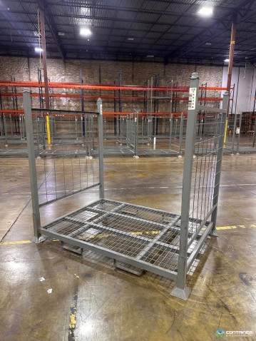 Stack Racks For Sale: USED 56x77"x71"OAH (64" Clear) Stack Racks w/Wire Mesh Sides Ohio In Ohio - image 2 Stack Racks For Sale: USED 56x77"x71"OAH (64" Clear) Stack Racks w/Wire Mesh Sides Ohio In Ohio - image 2