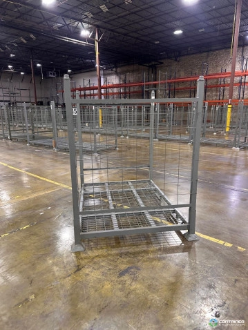Stack Racks For Sale: USED 56x77"x71"OAH (64" Clear) Stack Racks w/Wire Mesh Sides Ohio In Ohio - image 3 Stack Racks For Sale: USED 56x77"x71"OAH (64" Clear) Stack Racks w/Wire Mesh Sides Ohio In Ohio - image 3