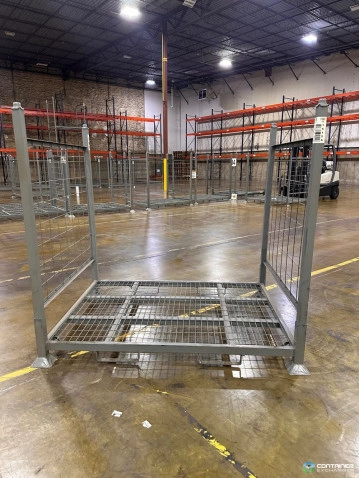 Stack Racks For Sale: USED 56x77"x71"OAH (64" Clear) Stack Racks w/Wire Mesh Sides Ohio In Ohio - image 4 Stack Racks For Sale: USED 56x77"x71"OAH (64" Clear) Stack Racks w/Wire Mesh Sides Ohio In Ohio - image 4