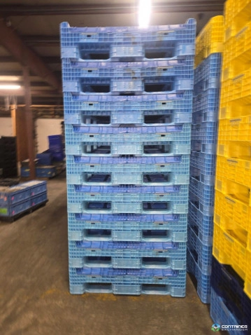 Pallet Containers For Sale: New 45x48x34 Blue (Various Shades) Orbis HDMP (2) Drop Doors Ohio In Ohio - image 3 Pallet Containers For Sale: New 45x48x34 Blue (Various Shades) Orbis HDMP (2) Drop Doors Ohio In Ohio - image 3