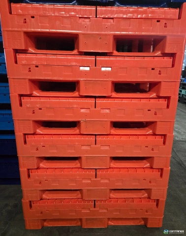 Pallet Containers For Sale: New 45x48x34 Orange Swirl Pallet Container with (2) Drop Doors Ohio In Ohio - image 4 Pallet Containers For Sale: New 45x48x34 Orange Swirl Pallet Container with (2) Drop Doors Ohio In Ohio - image 4