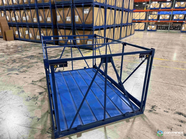 Metal Bins For Sale: Slightly Used 90x59x44.5 Collapsible Metal Bins Ohio In Ohio - image 2 Metal Bins For Sale: Slightly Used 90x59x44.5 Collapsible Metal Bins Ohio In Ohio - image 2
