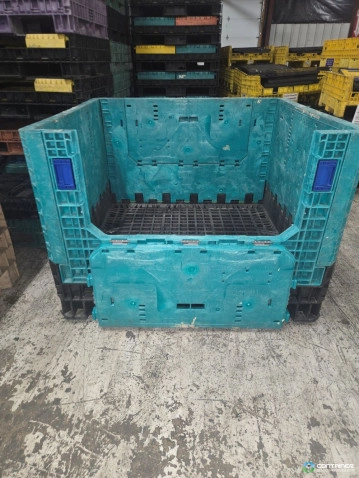 Pallet Containers For Sale: Reconditioned Mixed Color 45x48x34 (2) Drop Doors In Ohio - image 2 Pallet Containers For Sale: Reconditioned Mixed Color 45x48x34 (2) Drop Doors In Ohio - image 2