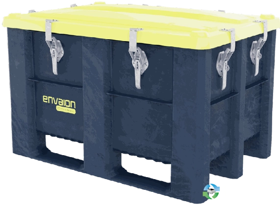 Pallet Containers For Sale: New 32x47x29 Plastic Pallet Container with 4 Way Runner Michigan In Michigan - image 3 Pallet Containers For Sale: New 32x47x29 Plastic Pallet Container with 4 Way Runner Michigan In Michigan - image 3