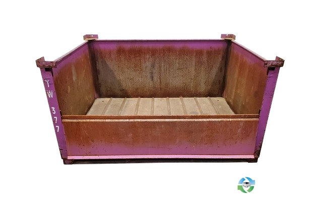 Metal Bins For Sale: Used 64x48x34 Steel Tub 1 Drop Door Metal Bins Ohio In Ohio - image 1 Metal Bins For Sale: Used 64x48x34 Steel Tub 1 Drop Door Metal Bins Ohio In Ohio - image 1