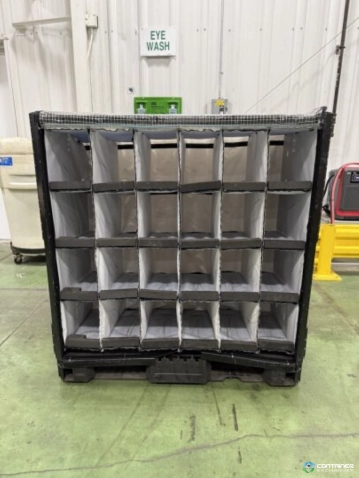 Pallet Containers For Sale: Used 43.5x43.5x42 Plastic Pallet Container with 4-Entry Ohio In Ohio - image 2 Pallet Containers For Sale: Used 43.5x43.5x42 Plastic Pallet Container with 4-Entry Ohio In Ohio - image 2