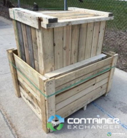 Wood Crates For Sale: Refurbished 37x42x28 Nestable Wood Crates with Detached Lid Included Michigan In Michigan - image 3 Wood Crates For Sale: Refurbished 37x42x28 Nestable Wood Crates with Detached Lid Included Michigan In Michigan - image 3