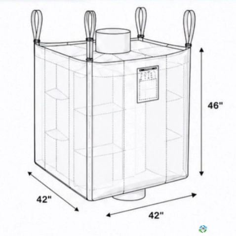 Bulk Bags - FIBC For Sale: New 42x42x46 Spout Top Spout Bottom Bulk Bags FIBC Ohio In Ohio - image 3 Bulk Bags - FIBC For Sale: New 42x42x46 Spout Top Spout Bottom Bulk Bags FIBC Ohio In Ohio - image 3