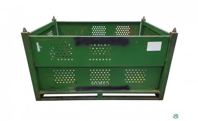 Metal Bins For Sale: Used 64x48x34 Steel Tubs 2 Drop Doors OH In Ohio - image 1 Metal Bins For Sale: Used 64x48x34 Steel Tubs 2 Drop Doors OH In Ohio - image 1