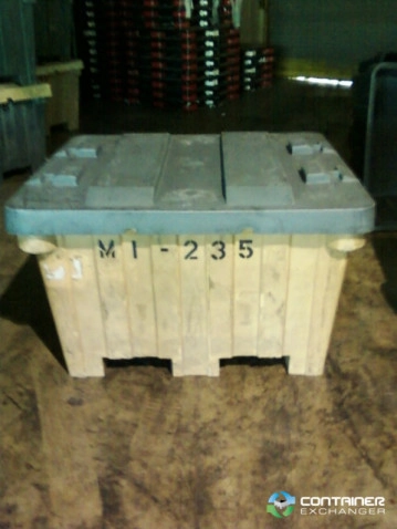 Pallet Containers For Sale: Used 48x42x30 Rigid Plastic Bins with Lids Texas In Texas - image 3 Pallet Containers For Sale: Used 48x42x30 Rigid Plastic Bins with Lids Texas In Texas - image 3