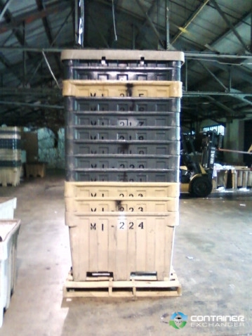 Pallet Containers For Sale: Used 48x42x30 Rigid Plastic Bins with Lids Texas In Texas - image 4 Pallet Containers For Sale: Used 48x42x30 Rigid Plastic Bins with Lids Texas In Texas - image 4