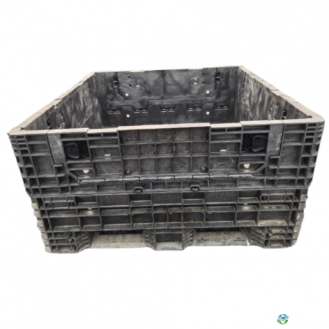 Pallet Containers For Sale: Refurbished 57x48x25 All Black Buckhorn 4 Drop Doors Ohio In Ohio - image 1 Pallet Containers For Sale: Refurbished 57x48x25 All Black Buckhorn 4 Drop Doors Ohio In Ohio - image 1