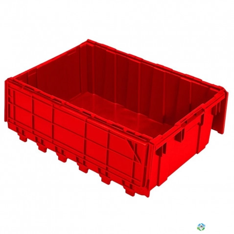 Stack & Nest Totes For Sale: New 26.75x17x9.63 Stack and Nest Totes with Attached Lid Ontario In Ontario - image 1 Stack & Nest Totes For Sale: New 26.75x17x9.63 Stack and Nest Totes with Attached Lid Ontario In Ontario - image 1