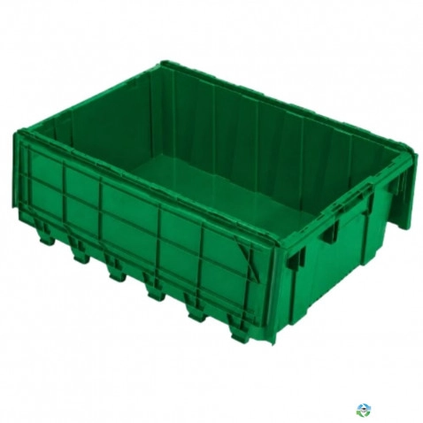 Stack & Nest Totes For Sale: New 27x17x9 Stack and Nest Totes with Attached Lid Ontario In Ontario - image 1 Stack & Nest Totes For Sale: New 27x17x9 Stack and Nest Totes with Attached Lid Ontario In Ontario - image 1