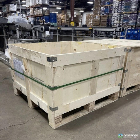 Wood Crates For Sale: Used 43x43x28 Wood Crates with Lids Michigan In Michigan - image 2 Wood Crates For Sale: Used 43x43x28 Wood Crates with Lids Michigan In Michigan - image 2
