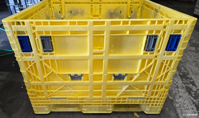 Pallet Containers For Sale: New 45x48x34 Collapsible Pallet Container with 2 Drop Doors Ohio In Ohio - image 2 Pallet Containers For Sale: New 45x48x34 Collapsible Pallet Container with 2 Drop Doors Ohio In Ohio - image 2