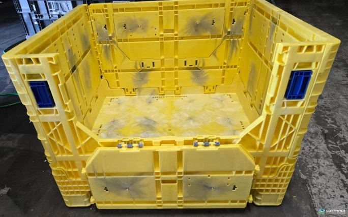 Pallet Containers For Sale: New 45x48x34 Collapsible Pallet Container with 2 Drop Doors Ohio In Ohio - image 3 Pallet Containers For Sale: New 45x48x34 Collapsible Pallet Container with 2 Drop Doors Ohio In Ohio - image 3