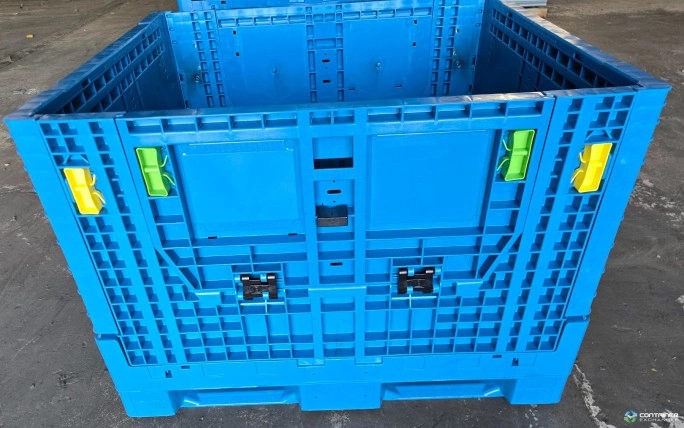 Pallet Containers For Sale: New 45x48x34 Collapsible Pallet Container with 2 Drop Doors Ohio In Ohio - image 2 Pallet Containers For Sale: New 45x48x34 Collapsible Pallet Container with 2 Drop Doors Ohio In Ohio - image 2
