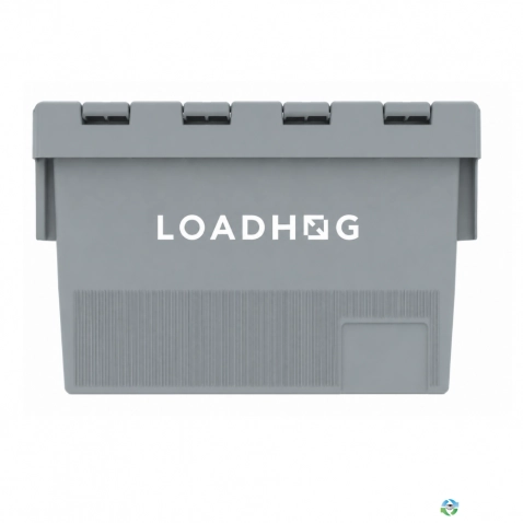 Stack & Nest Totes For Sale: New 16x12x12 Stack and Nest Totes with Attached Lid Illinois In Illinois - image 2 Stack & Nest Totes For Sale: New 16x12x12 Stack and Nest Totes with Attached Lid Illinois In Illinois - image 2