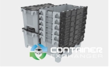 Pallet Containers For Sale: New 10x23x21 Half Pallet Bulk Container Illinois In Illinois - image 3 Pallet Containers For Sale: New 10x23x21 Half Pallet Bulk Container Illinois In Illinois - image 3