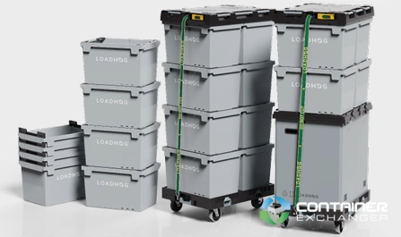 Stack & Nest Totes For Sale: New 24x16x13 Stack and Nest Bale Armed Tote Illinois In Illinois - image 2 Stack & Nest Totes For Sale: New 24x16x13 Stack and Nest Bale Armed Tote Illinois In Illinois - image 2