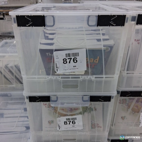 Stacking Totes For Sale: Used 17x14x11 Collapsible Clear Plastic Totes with Lids Ohio In Ohio - image 2 Stacking Totes For Sale: Used 17x14x11 Collapsible Clear Plastic Totes with Lids Ohio In Ohio - image 2