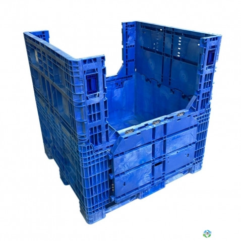 Pallet Containers For Sale: Reconditioned 45x48x50 Collapsible Bulk Containers with 2 Drop Doors Mississippi In Mississippi - image 2 Pallet Containers For Sale: Reconditioned 45x48x50 Collapsible Bulk Containers with 2 Drop Doors Mississippi In Mississippi - image 2